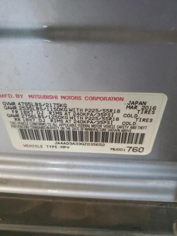 Photo 12 VIN: JA4AD3A33GZ035652 - MITSUBISHI OUTLANDER 