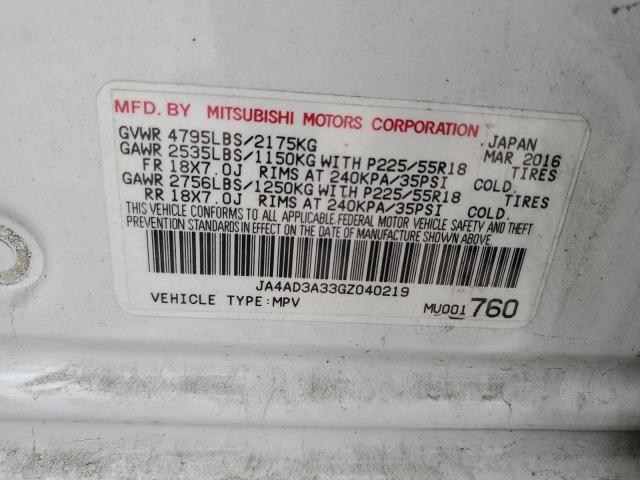 Photo 12 VIN: JA4AD3A33GZ040219 - MITSUBISHI OUTLANDER 