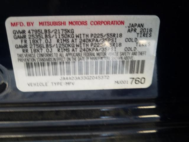 Photo 9 VIN: JA4AD3A33GZ045372 - MITSUBISHI OUTLANDER 