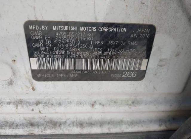 Photo 8 VIN: JA4AD3A33GZ053200 - MITSUBISHI OUTLANDER 