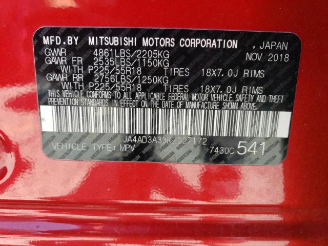 Photo 12 VIN: JA4AD3A33KZ027172 - MITSUBISHI OUTLANDER 