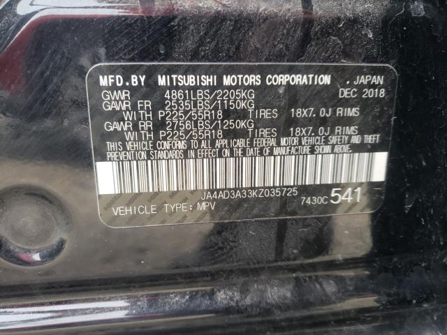 Photo 9 VIN: JA4AD3A33KZ035725 - MITSUBISHI OUTLANDER 