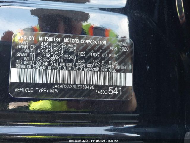 Photo 8 VIN: JA4AD3A33LZ039498 - MITSUBISHI OUTLANDER 