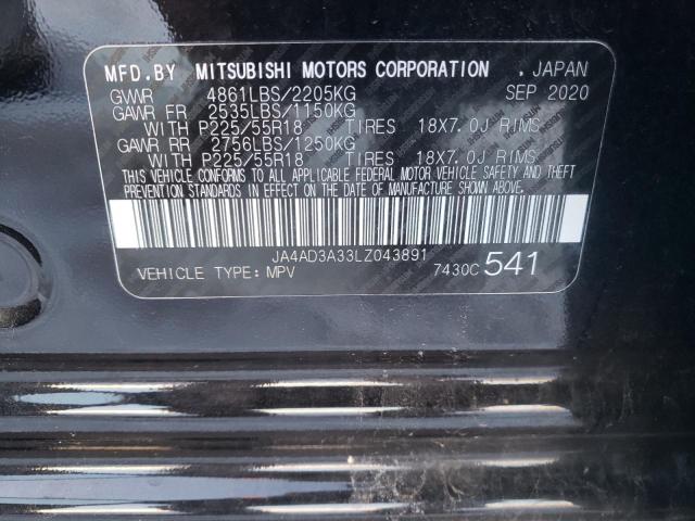 Photo 9 VIN: JA4AD3A33LZ043891 - MITSUBISHI OUTLANDER 