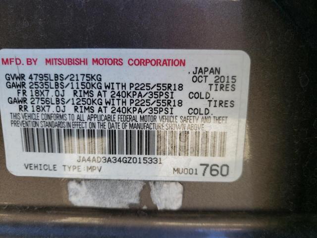 Photo 13 VIN: JA4AD3A34GZ015331 - MITSUBISHI OUTLANDER 