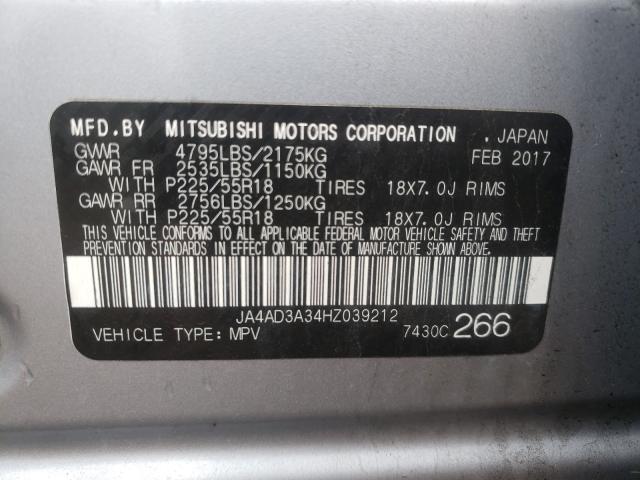 Photo 9 VIN: JA4AD3A34HZ039212 - MITSUBISHI OUTLANDER 