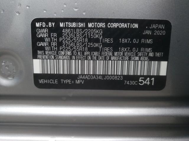 Photo 9 VIN: JA4AD3A34LJ000823 - MITSUBISHI OUTLANDER 