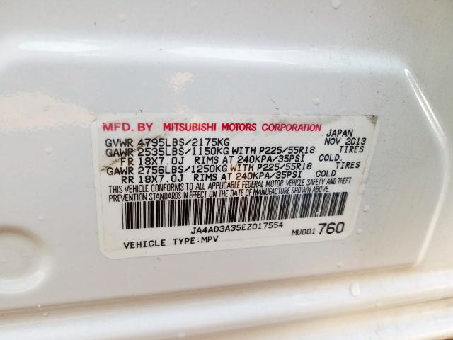 Photo 9 VIN: JA4AD3A35EZ017554 - MITSUBISHI OUTLANDER 