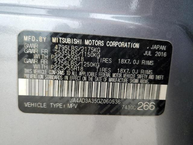 Photo 12 VIN: JA4AD3A35GZ060536 - MITSUBISHI OUTLANDER 