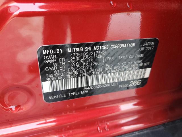 Photo 12 VIN: JA4AD3A35HZ061221 - MITSUBISHI OUTLANDER 