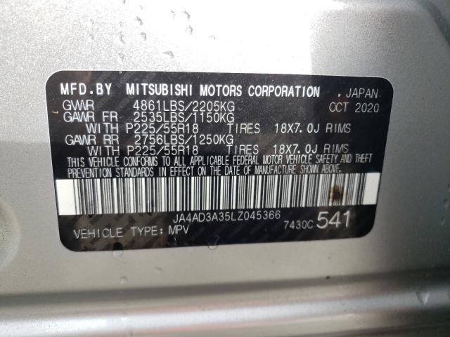 Photo 9 VIN: JA4AD3A35LZ045366 - MITSUBISHI OUTLANDER 