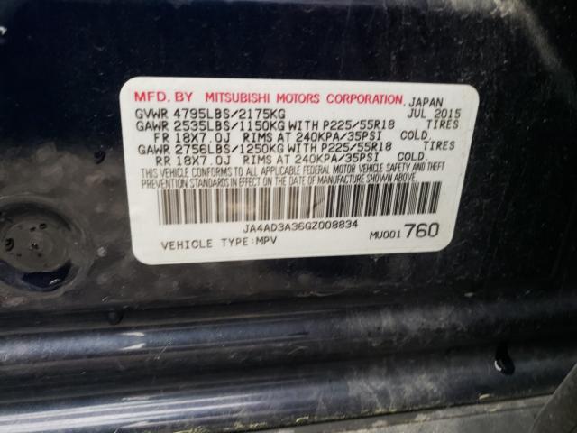 Photo 9 VIN: JA4AD3A36GZ008834 - MITSUBISHI OUTLANDER 