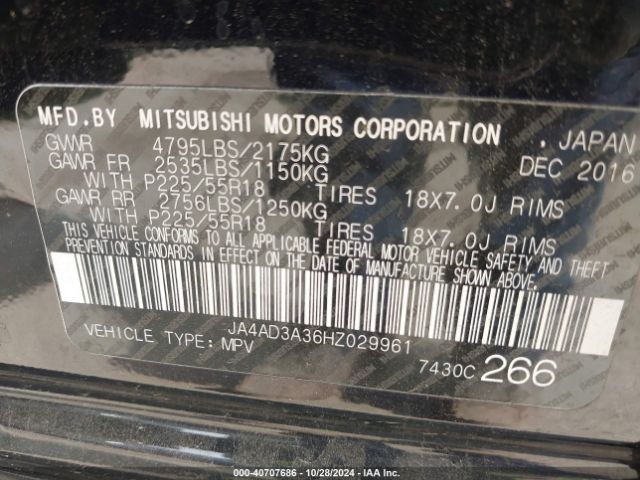 Photo 8 VIN: JA4AD3A36HZ029961 - MITSUBISHI OUTLANDER 