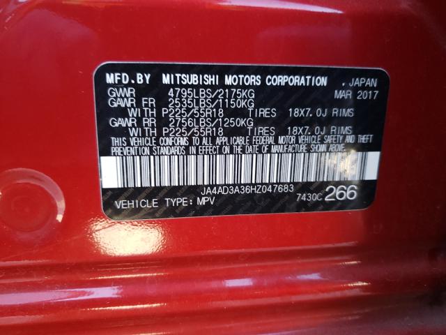 Photo 9 VIN: JA4AD3A36HZ047683 - MITSUBISHI OUTLANDER 