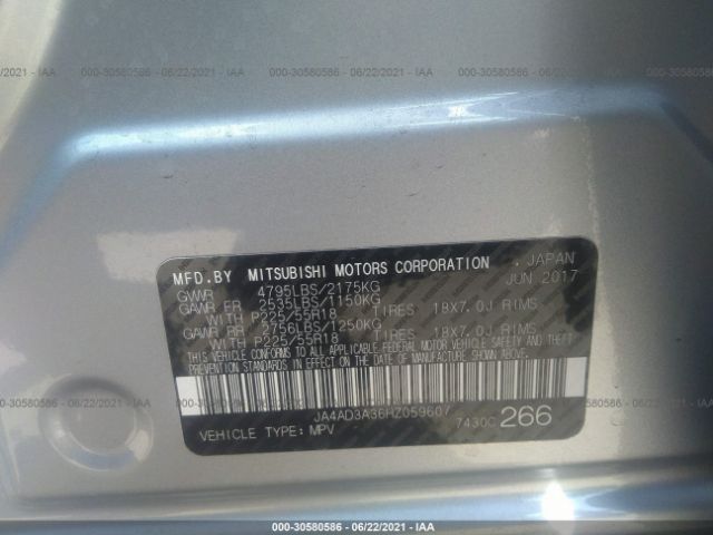 Photo 8 VIN: JA4AD3A36HZ059607 - MITSUBISHI OUTLANDER 