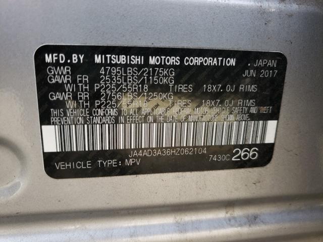 Photo 9 VIN: JA4AD3A36HZ062104 - MITSUBISHI OUTLANDER 