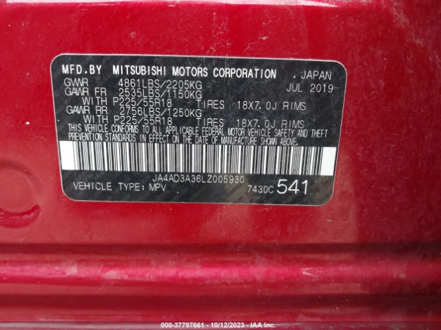 Photo 8 VIN: JA4AD3A36LZ005930 - MITSUBISHI OUTLANDER 