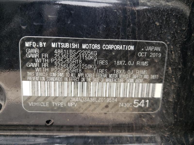 Photo 9 VIN: JA4AD3A36LZ019584 - MITSUBISHI OUTLANDER 