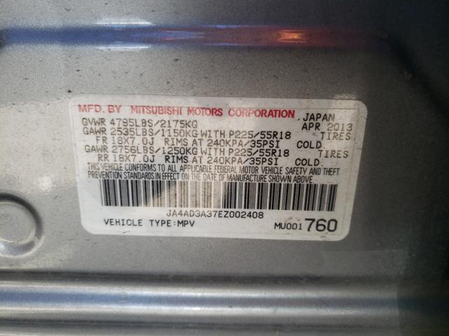 Photo 9 VIN: JA4AD3A37EZ002408 - MITSUBISHI OUTLANDER 