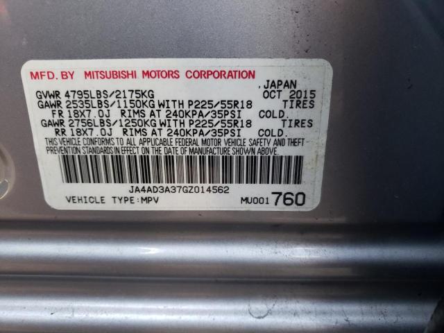 Photo 12 VIN: JA4AD3A37GZ014562 - MITSUBISHI OUTLANDER 