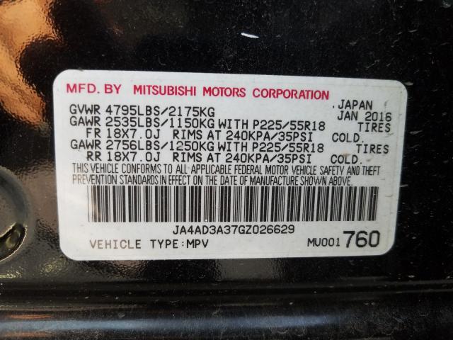 Photo 9 VIN: JA4AD3A37GZ026629 - MITSUBISHI OUTLANDER 