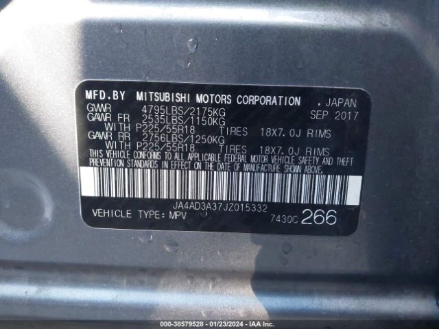 Photo 8 VIN: JA4AD3A37JZ015332 - MITSUBISHI OUTLANDER 