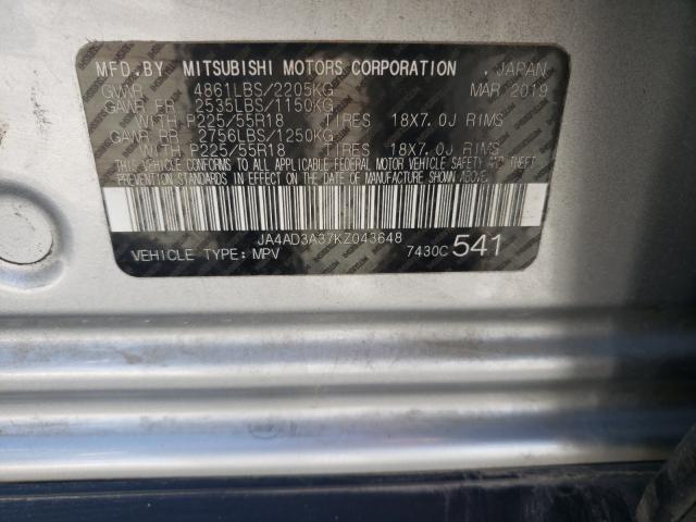 Photo 9 VIN: JA4AD3A37KZ043648 - MITSUBISHI OUTLANDER 