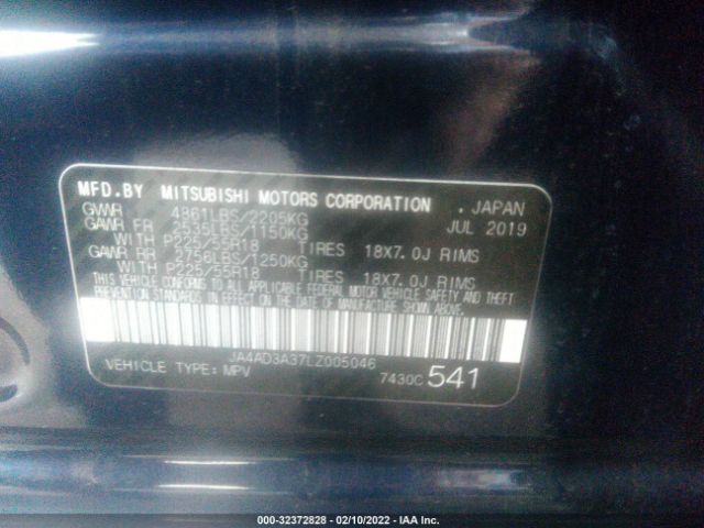 Photo 8 VIN: JA4AD3A37LZ005046 - MITSUBISHI OUTLANDER 