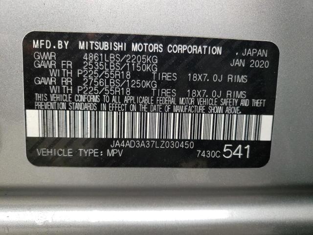 Photo 12 VIN: JA4AD3A37LZ030450 - MITSUBISHI OUTLANDER 