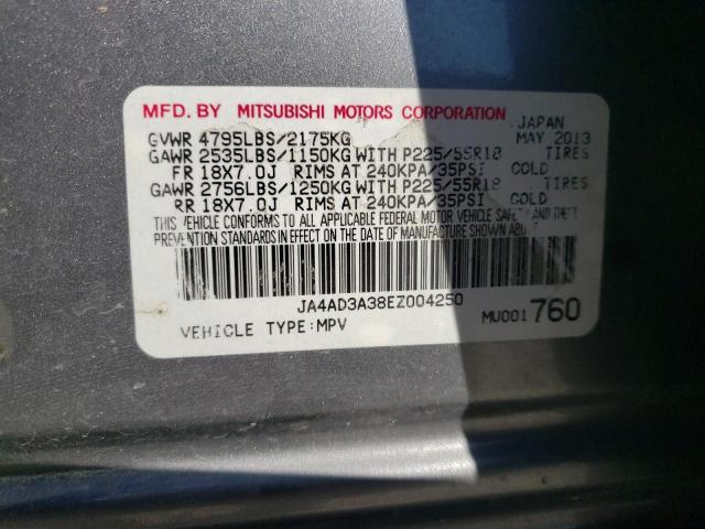 Photo 12 VIN: JA4AD3A38EZ004250 - MITSUBISHI OUTLANDER 