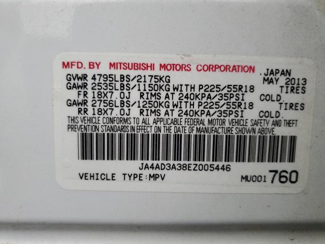 Photo 12 VIN: JA4AD3A38EZ005446 - MITSUBISHI OUTLANDER 