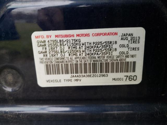 Photo 12 VIN: JA4AD3A38EZ012963 - MITSUBISHI OUTLANDER 