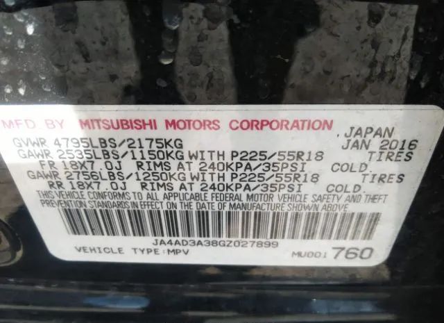 Photo 8 VIN: JA4AD3A38GZ027899 - MITSUBISHI OUTLANDER 