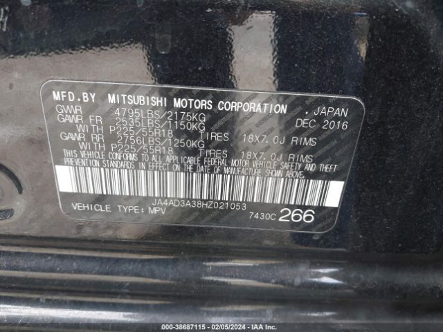 Photo 8 VIN: JA4AD3A38HZ021053 - MITSUBISHI OUTLANDER 