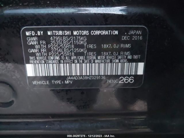 Photo 8 VIN: JA4AD3A38HZ029136 - MITSUBISHI OUTLANDER 