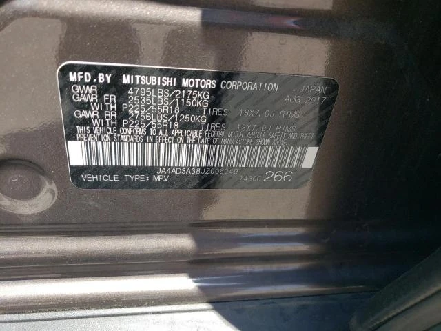 Photo 12 VIN: JA4AD3A38JZ006249 - MITSUBISHI OUTLANDER 