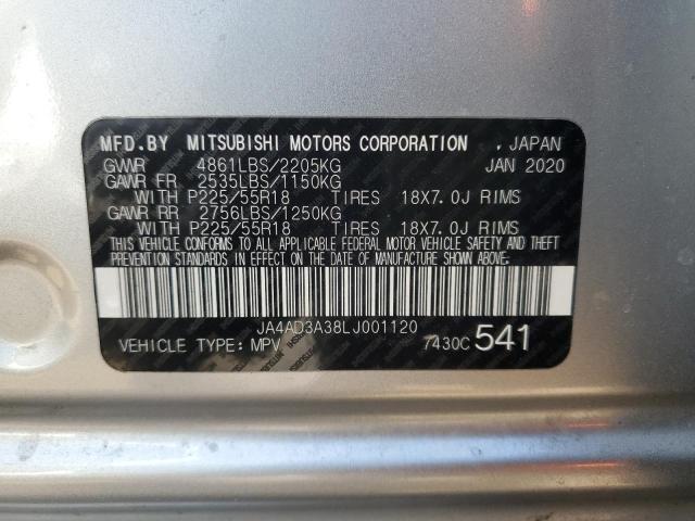 Photo 12 VIN: JA4AD3A38LJ001120 - MITSUBISHI OUTLANDER 