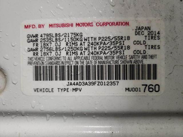 Photo 12 VIN: JA4AD3A39FZ012357 - MITSUBISHI OUTLANDER 