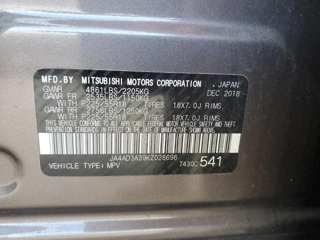 Photo 12 VIN: JA4AD3A39KZ028696 - MITSUBISHI OUTLANDER 