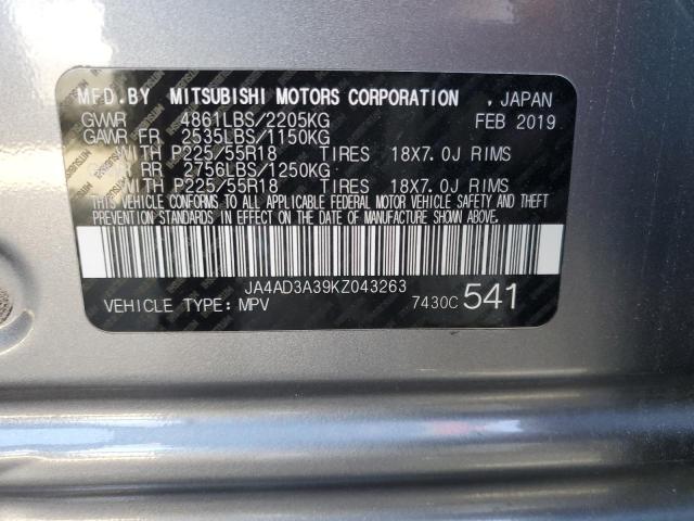 Photo 12 VIN: JA4AD3A39KZ043263 - MITSUBISHI OUTLANDER 