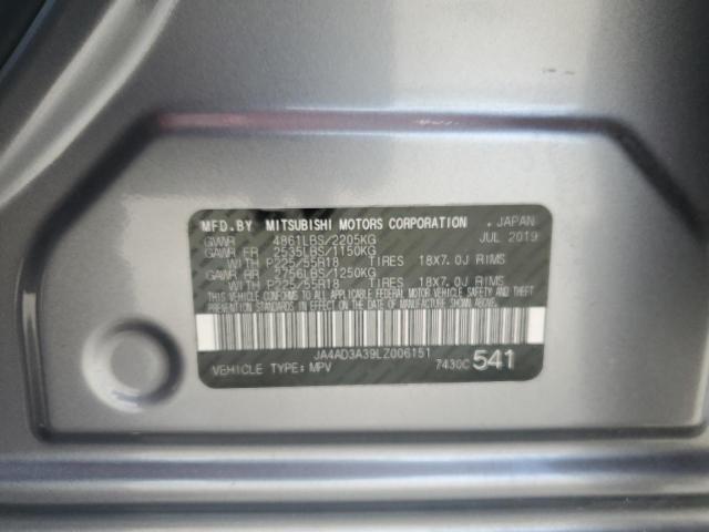 Photo 12 VIN: JA4AD3A39LZ006151 - MITSUBISHI OUTLANDER 