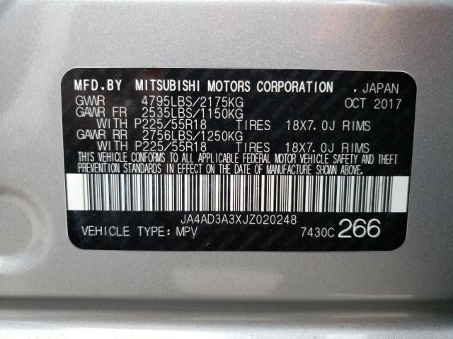 Photo 9 VIN: JA4AD3A3XJZ020248 - MITSUBISHI OUTLANDER 