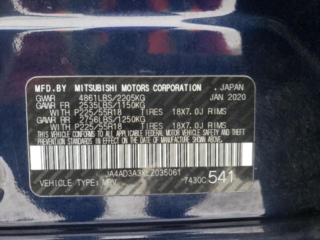 Photo 12 VIN: JA4AD3A3XLZ035061 - MITSUBISHI OUTLANDER 