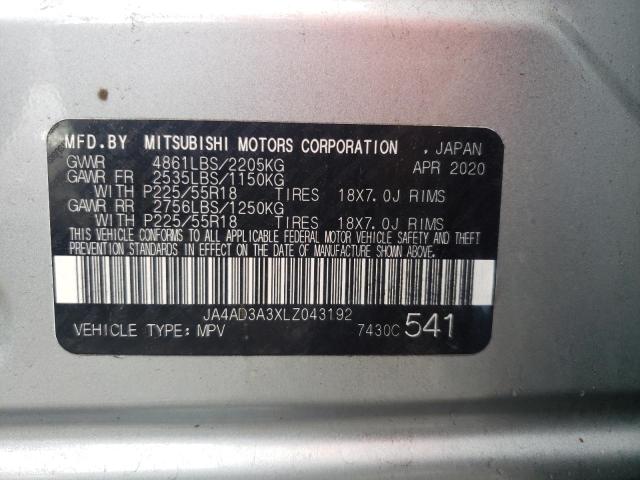 Photo 12 VIN: JA4AD3A3XLZ043192 - MITSUBISHI OUTLANDER 