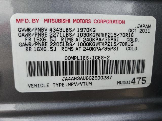 Photo 12 VIN: JA4AH3AU6CZ600287 - MITSUBISHI RVR SE 