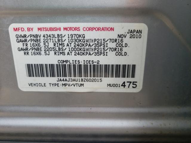 Photo 9 VIN: JA4AJ3AU1BZ602015 - MITSUBISHI RVR SE 