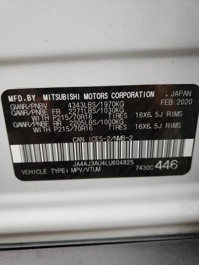 Photo 9 VIN: JA4AJ3AU4LU604825 - MITSUBISHI RVR ES 