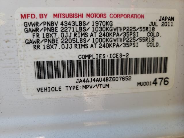 Photo 9 VIN: JA4AJ4AU4BZ607652 - MITSUBISHI RVR GT 