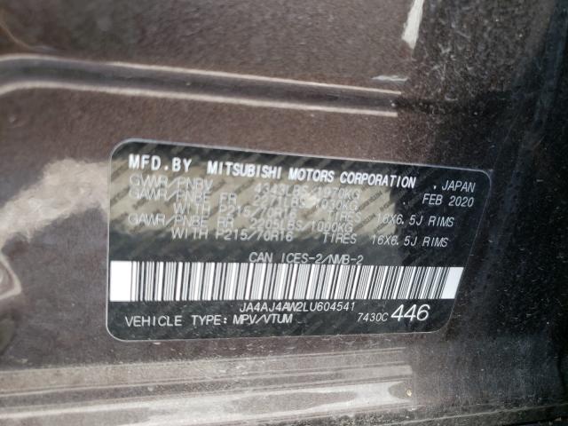 Photo 9 VIN: JA4AJ4AW2LU604541 - MITSUBISHI RVR SE 