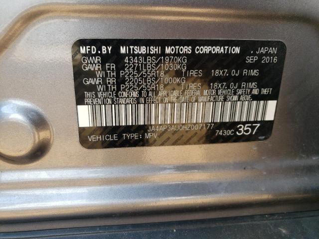 Photo 9 VIN: JA4AP3AU0HZ007177 - MITSUBISHI OUTLANDER 